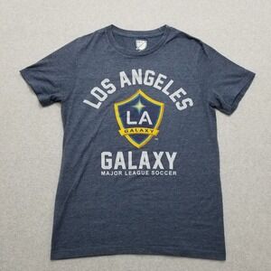 Los Angeles Galaxy Shirt Mens Small Blue Short Sleeve Crew Neck MLS